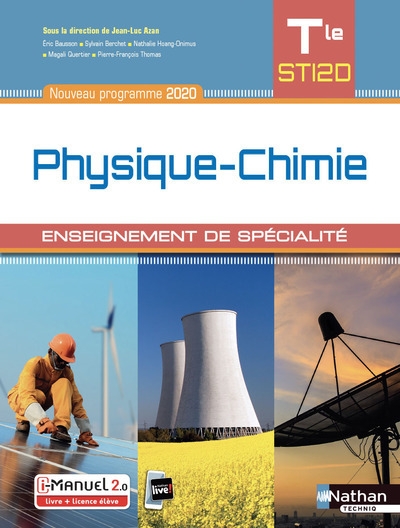 Physique-chimie - term sti2d - enseignement de spécialité - livre + licence élève - 2020 - Image principale