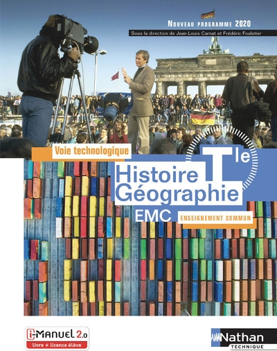 Histoire-géographie emc term - voie technologique - enseignement commun - livre + licence élève - Image principale