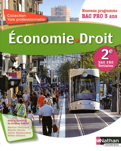 Économie et droit 2e bac pro tertiaire voie professionnelle livre de l'élève - Image principale