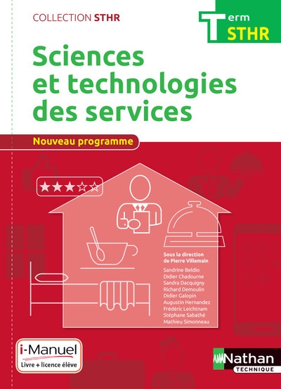 Sciences et technologies des services term (sthr) livre + licence élève - 2017 - Image principale