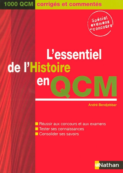 L'essentiel de l'histoire en qcm (1000 qcm corriges et commentes) - 2007 - Image principale
