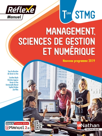 Management sciences de gestion et numérique term stmg (manuel réflexe) livre + licence élève - Image principale