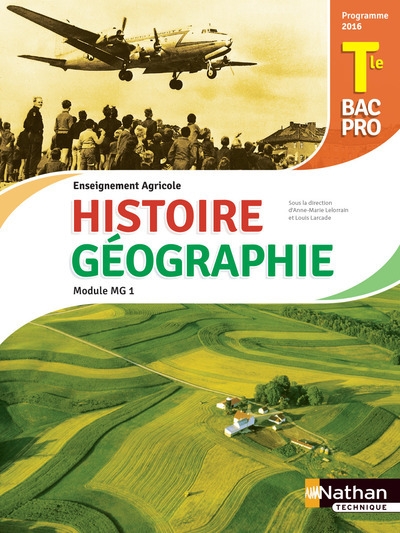 Histoire et géographie - module mg 1 - term bac pro agricole - elève 2017 - Image principale