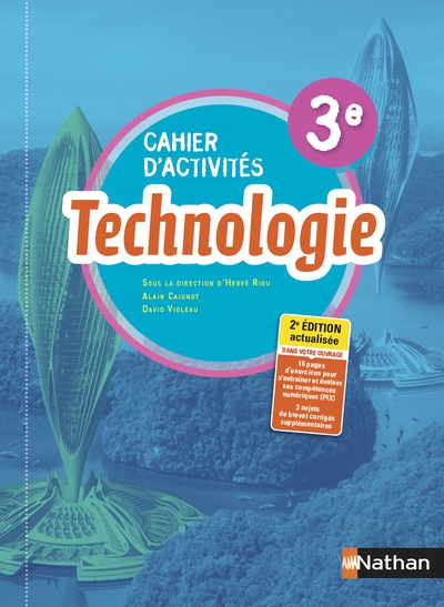 Technologie - cahier d'activités 3ème - elève 2021 - Image principale