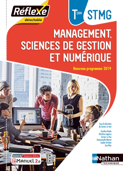 Management sciences de gestion et numérique term stmg (pochette réflexe) livre + licence élève - Image principale