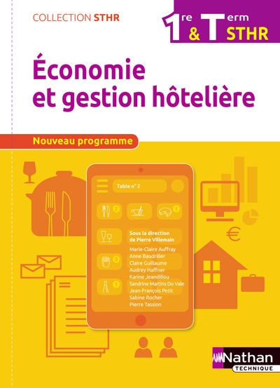 Economie et gestion hôtelière - 1re & term sthr élève - 2017 - Image principale