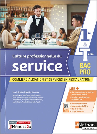 Culture professionnelle du service 1re-term bac pro csr 1ére-term bac pro csr - livre + licence élève 2022 - Image principale