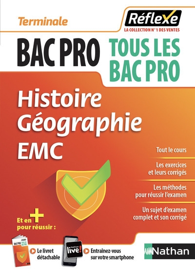Histoire-géographie enseignement moral et civique term bac pro (guide réflexe n37) 2018 - Image principale