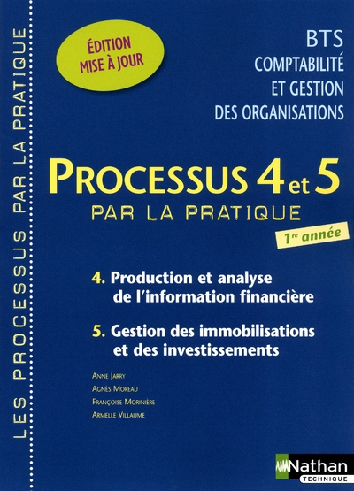 Processus 4 et 5 - bts cgo 1re année les processus par la pratique livre de l'élève - Image principale