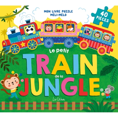 Mon livre puzzle méli-mélo - le petit train de la jungle - Image principale