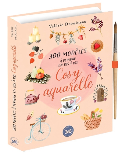 300 modèles à peindre en pas à pas - cosy aquarelle - Image principale