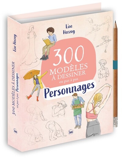 300 modèles à dessiner en pas à pas – personnages - Image principale