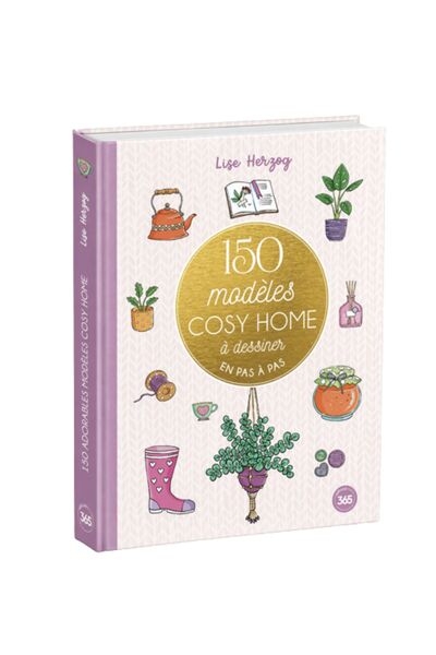 150 modèles cosy home à dessiner en pas à pas - Image principale