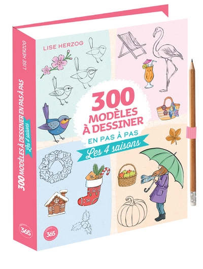 300 modèles à dessiner en pas à pas - les 4 saisons - Image principale