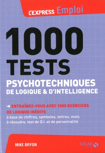 1000 tests psychotechniques de logique et d'intelligence - Image principale