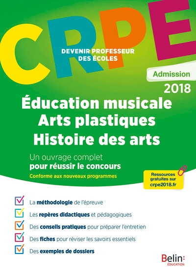 Crpe admission éducation musicale / arts plastiques / histoire des arts - Image principale