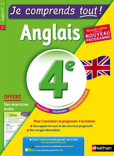 Je comprends tout ! anglais 4e - Image principale