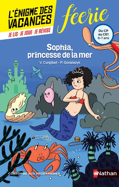 Enigme des vacances : sophia, princesse de la mer cp/ce1 - Image principale