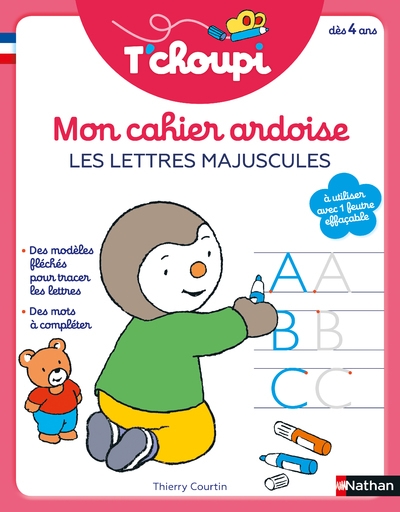 T'choupi - mon cahier ardoise - les lettres majuscules - Image principale