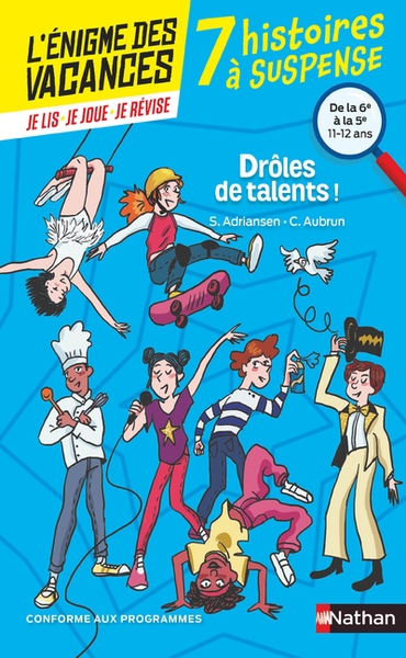 L'énigme des vacances - 7 histoires à suspense - drôle de talents ! de la 6ème à la 5ème - 10/11 ans - Image principale