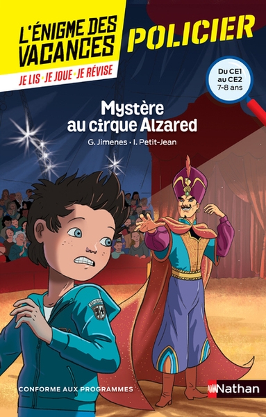 L'énigme des vacances du ce1 au ce2 mystère au cirque alzared - Image principale