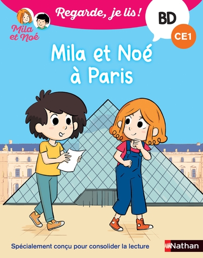 Regarde je lis ! bd mila et noé à paris (ce1) - Image principale