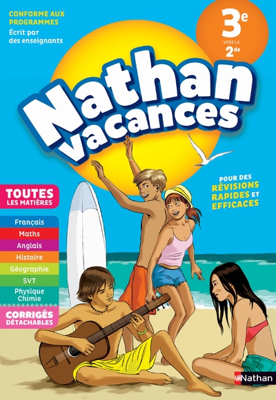 Cahier de vacances tout en un de la 3ème vers la seconde - Image principale