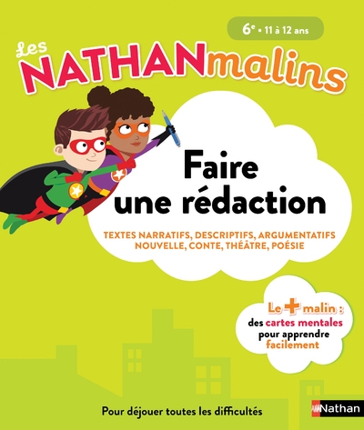 Les nathan malins collège 6e - faire une rédaction - Image principale