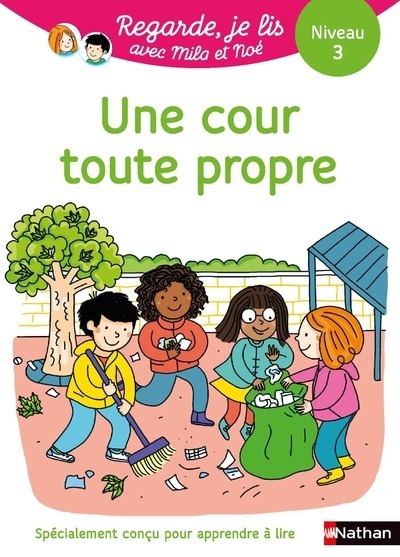 Regarde je lis! une histoire à lire tout seul - une cour toute propre - niveau 3 - Image principale