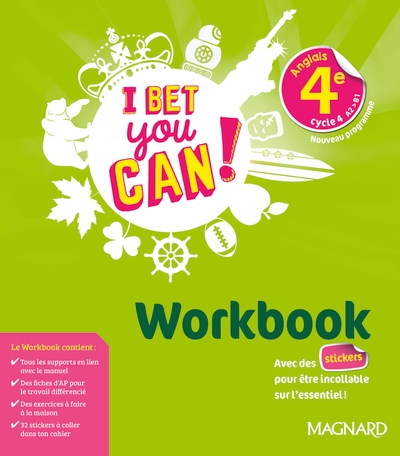 I bet you can! anglais 4e (2019) - workbook - Image principale