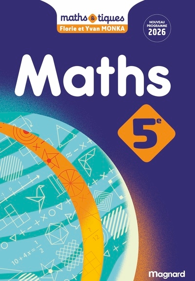 Maths et tiques 5e (2026) - manuel élève - Image principale