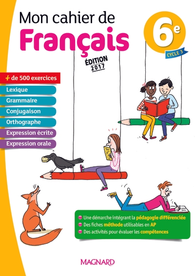 Mon cahier de français 6e (2017) - Image principale
