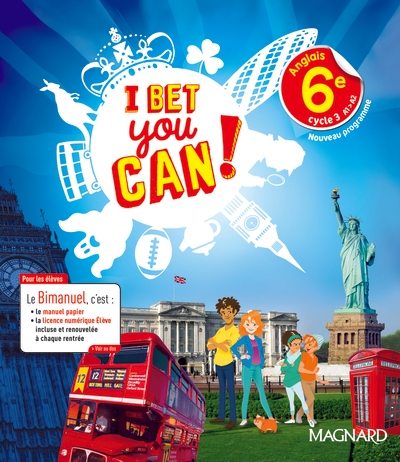 I bet you can! anglais 6e (2017) - manuel élève - Image principale
