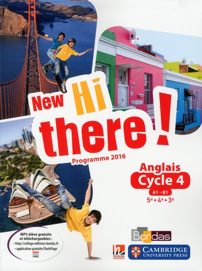 New hi there ! anglais cycle 4 2017 manuel élève - Image principale