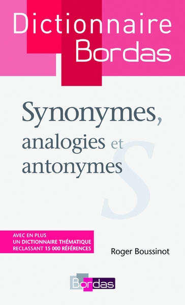 Dictionnaire bordas synonymes, analogies et antonymes - Image principale