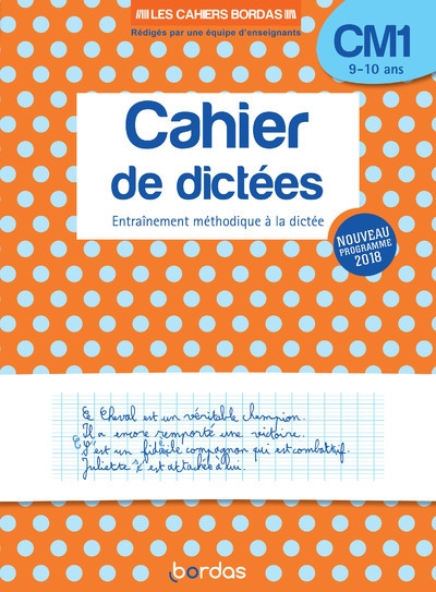 Les cahiers bordas - cahier de dictées cm1 - Image principale