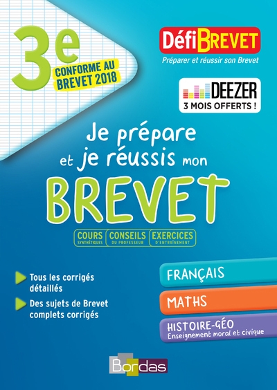 Défibrevet - je prépare et je réussis mon brevet 3e - Image principale