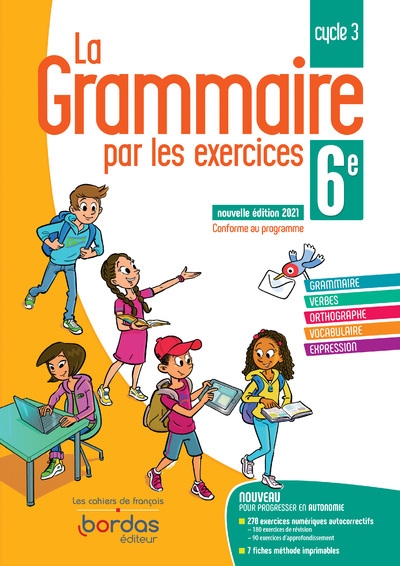 La grammaire par les exercices 6e 2021 - cahier de l'élève - Image principale
