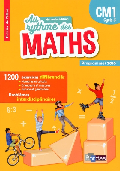Au rythme des maths cm1 cycle 3 2017 fichier élève programmes 2016 - Image principale