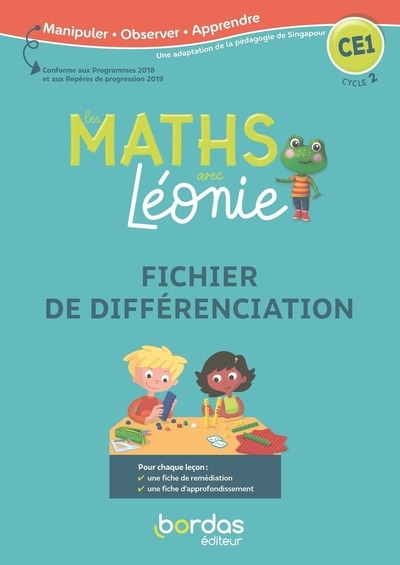 Les maths avec léonie ce1 2020 fichier de différenciation photocopiable - Image principale