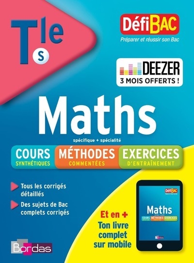 Défibac maths cours-méthodes-exercices tle s - Image principale