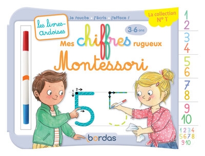 Les livres-ardoises - mes chiffres rugueux montessori - Image principale