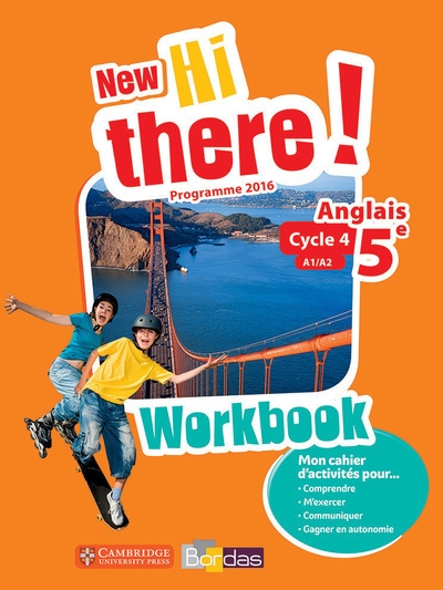 New hi there ! anglais 5e 2017 workbook élève - Image principale