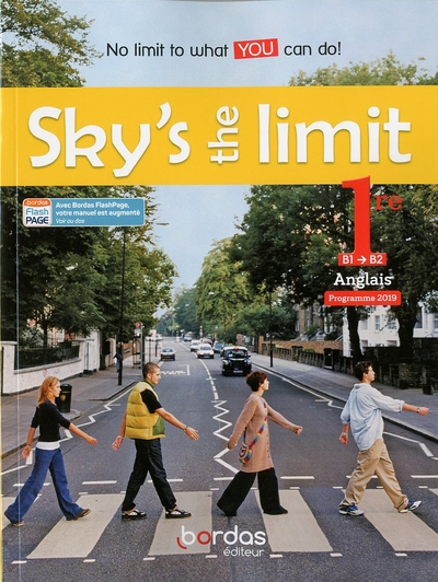 Sky's the limit! anglais 1re b1->b2 2019 manuel élève - Image principale