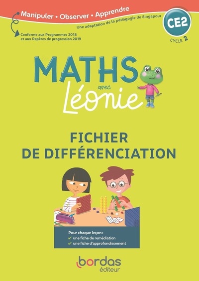 Les maths avec léonie ce2 2020 fichier de différenciation photocopiable - Image principale