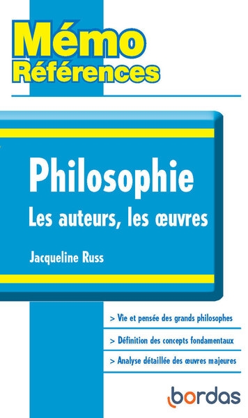 Mémo références - philosophie les auteurs, les oeuvres - Image principale