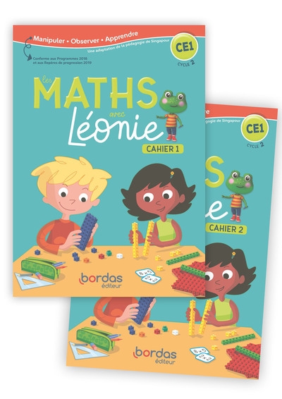 Les maths avec léonie ce1 2020 cahiers de l'élève 1 et 2 sous film - Image principale