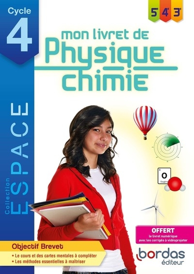 Espace physique chimie cycle 4 2020 livret de connaissances élève - Image principale