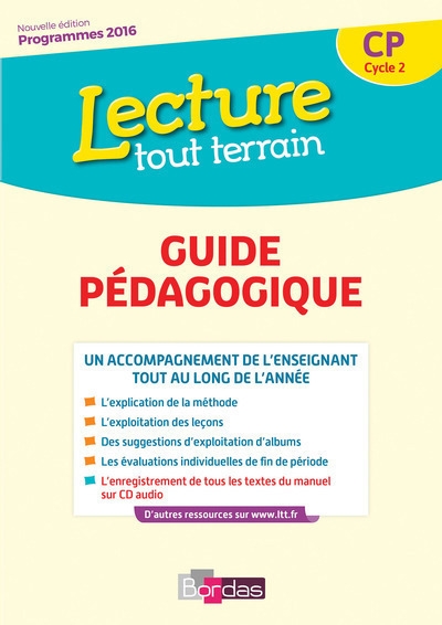 Lecture tout terrain cp 2017 livre du maître avec cd audio - Image principale
