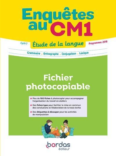 Enquêtes au... - etude de la langue cm1 - 2022 - fichier photocopiable d'ateliers - Image principale